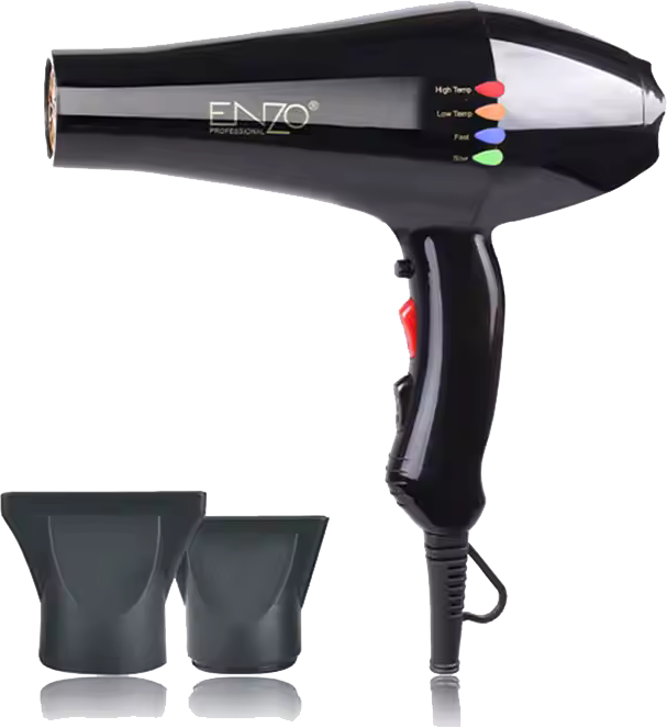 استشوار انزو ، 2000 وات ، سرعتان ، أسود ، EN-8860B