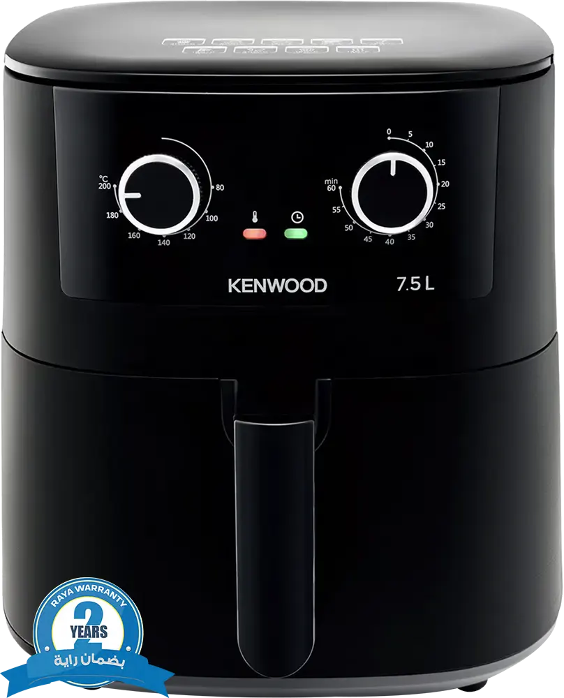قلاية هوائية كينوود، 1650 واط، 7.5 لتر، أسود، HFP76.000BK (ضمان راية)