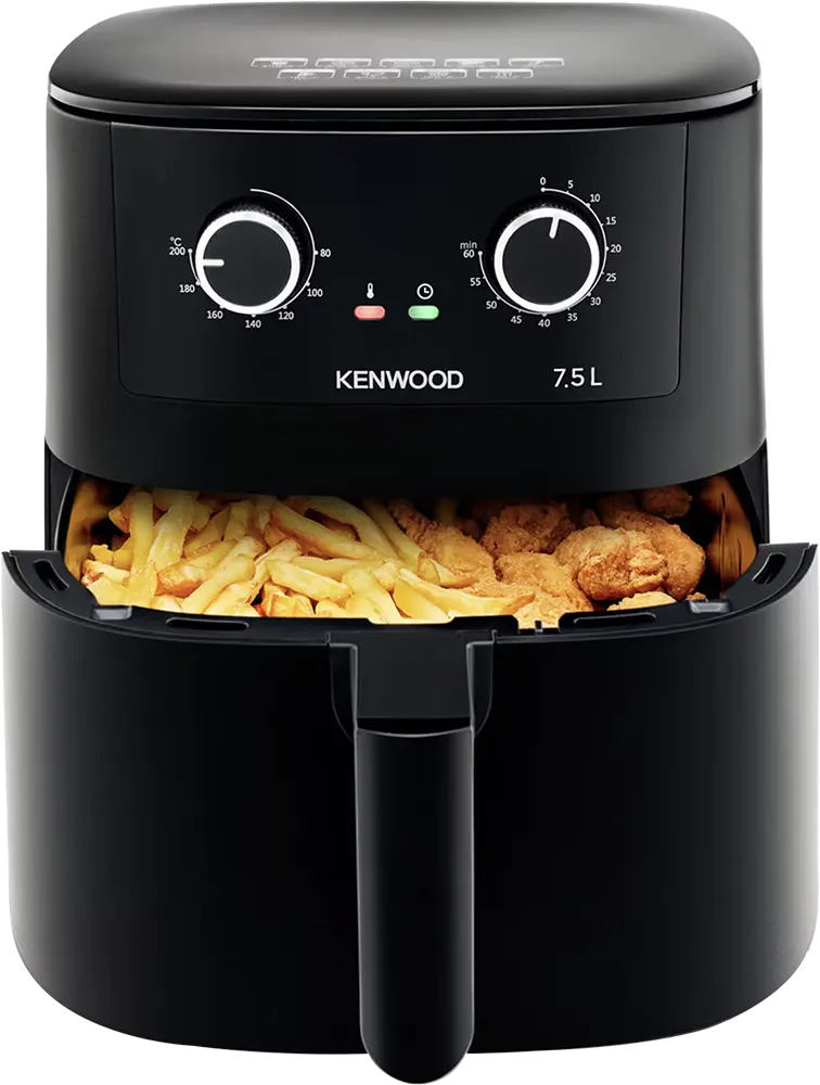 قلاية هوائية كينوود، 1650 واط، 7.5 لتر، أسود، HFP76.000BK (ضمان راية)