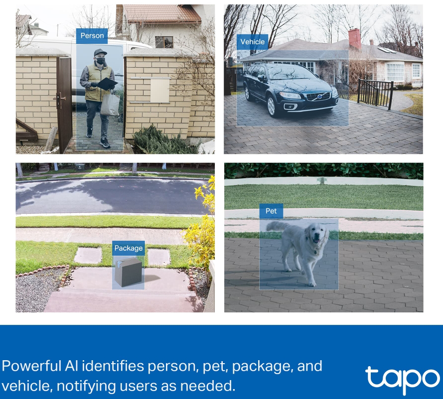 جرس باب تابو سمارت من تي بي لينك ، مزود بكاميرا ، زاوية رؤية واسعة ، يعمل ببطارية ، طرق متعددة للتواصل ، D230S1