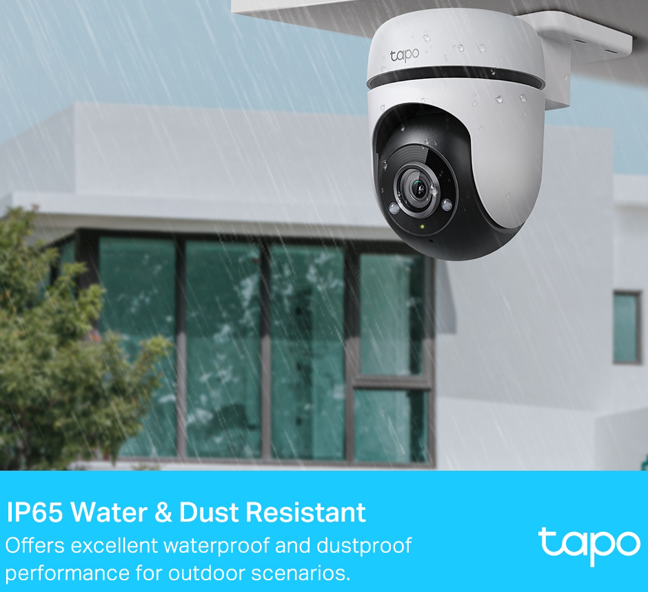 كاميرا مراقبة خارجية تابو من تي بي لينك ، تغطية 360° ، دقة 1080 ، عدسة 3.89مم ، واي فاي ، مقاومة للماء ، C500
