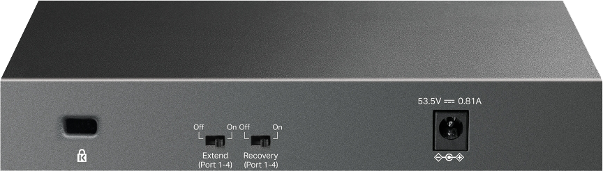 سويتش تي بي لينك ، 6 منافذ 10-100 ميجابايت في الثانية ، 4 منافذ POE+ ، أسود ، LS106LP