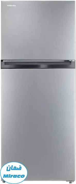 ثلاجة توشيبا نوفروست، 411 لتر، 2 باب، لون رمادى، GR-RT559WE-DMN(49)