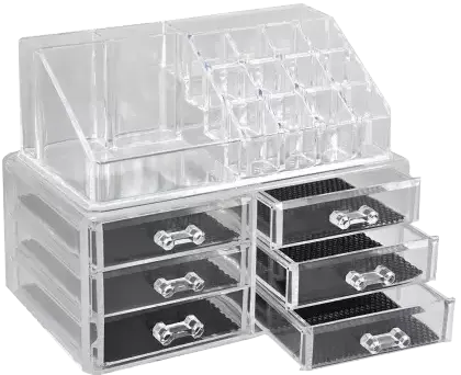 منظم مكياج أكريليك مع 6أدراج، شفاف