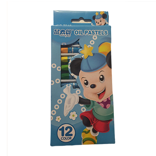 مجموعة ألوان شمع باستيل صغيرة من ماوس بوي، 12 لون، ألوان متعددة 3012.23