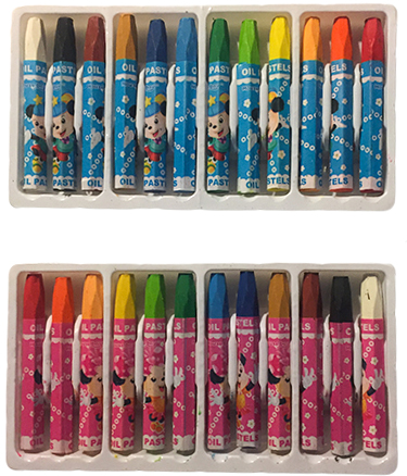 مجموعة ألوان شمع باستيل صغيرة من ماوس بوي، 12 لون، ألوان متعددة 3012.23