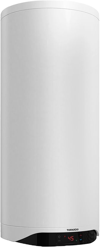 سخان مياه كهربائي تورنيدو، مينا، شاشة رقمية، 100 لتر، أبيض، TEEE-100DW