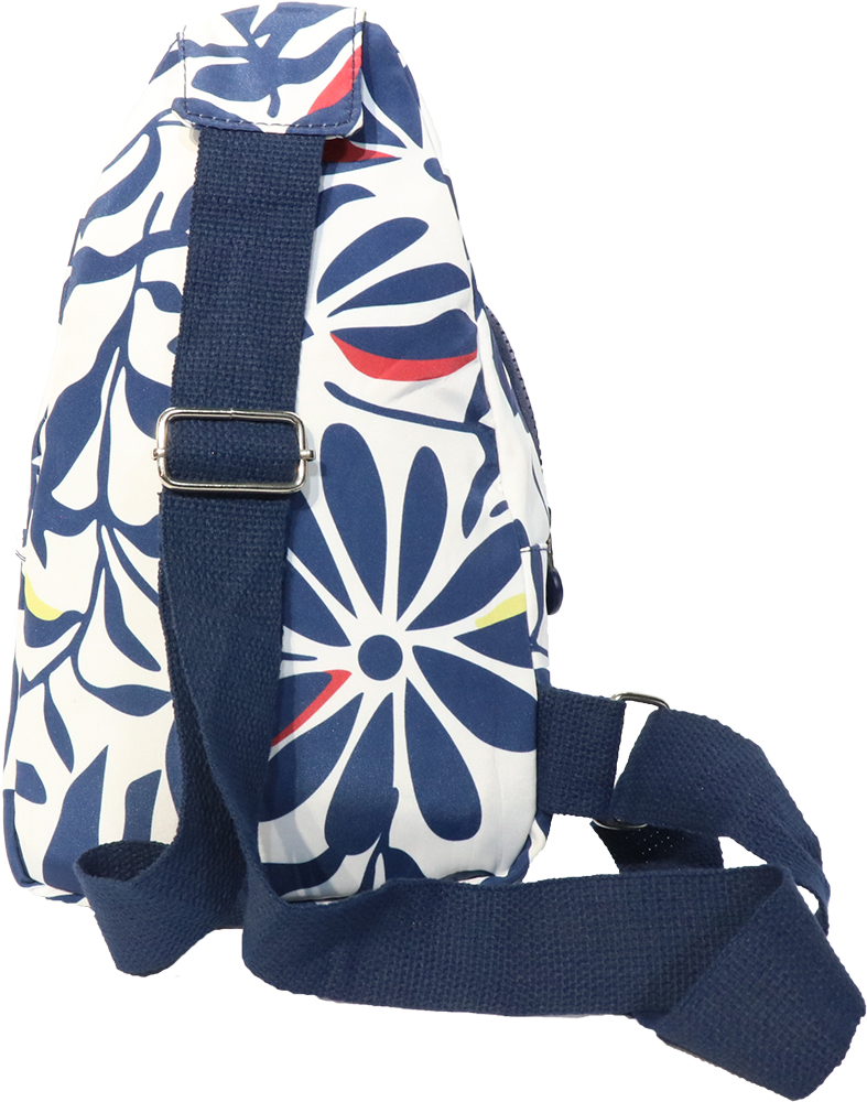 شنطة صدر كيبلنج ، مشجر ، أبيض*أزرق