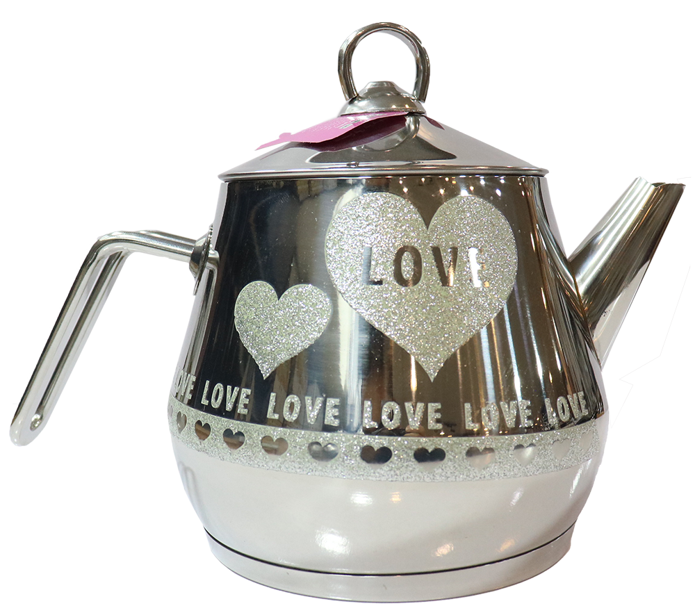 براد شاي ليزر الاندالس ، سعة 1.5 لتر ، استانلس ستيل ، سيلفر