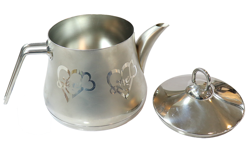 براد شاي تركي الاندالس ، سعة 1.5 لتر ، استانلس ستيل ، سيلفر مصنفر