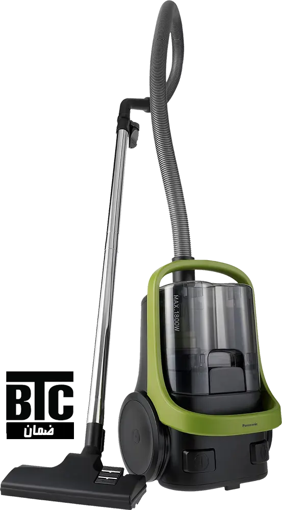 مكنسة باناسونيك 1800 وات، بدون كيس، حاوية 2.2 لتر، لون أخضر*أسود،  MC.CL603G
