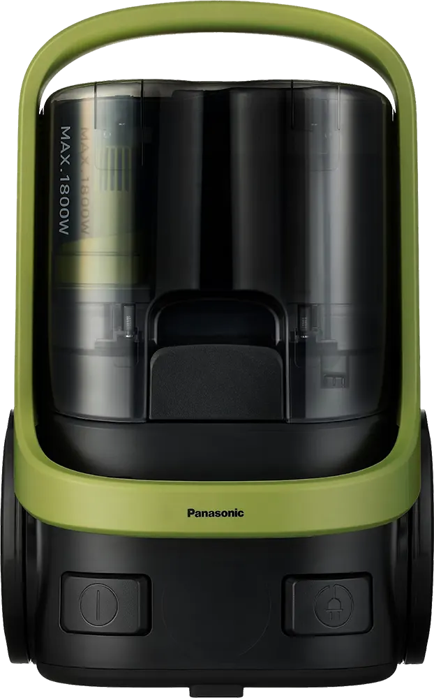 مكنسة باناسونيك 1800 وات، بدون كيس، حاوية 2.2 لتر، لون أخضر*أسود،  MC.CL603G