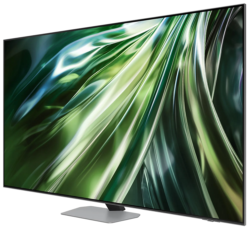 شاشة سامسونج سمارت ، 55 بوصة ، بدقة 4K ، شاشة QLED ، رسيلفر مدمج ، QA55QN90DAUXEG