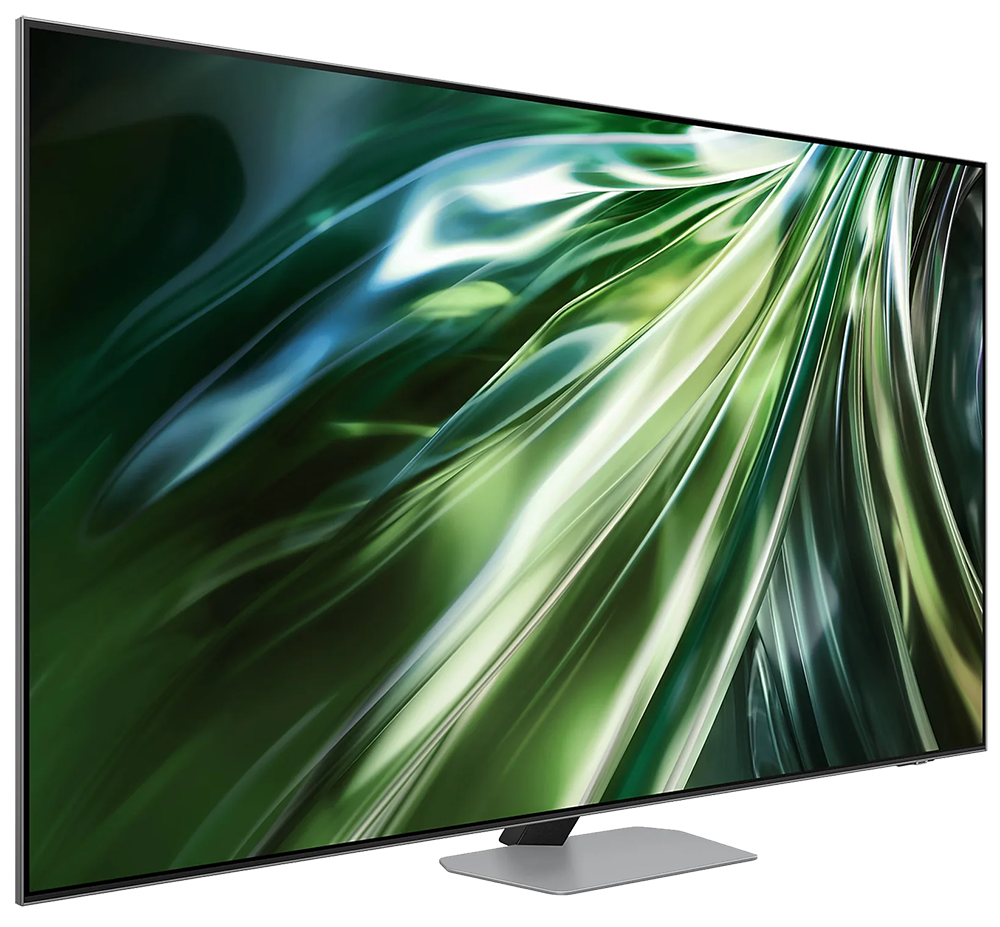 شاشة سامسونج سمارت ، 55 بوصة ، بدقة 4K ، شاشة QLED ، رسيلفر مدمج ، QA55QN90DAUXEG