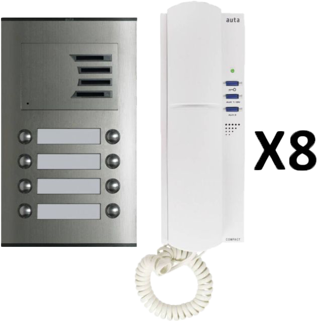 انتركم اسباني اوتا ، 8 خطوط ، 8 سماعات ، 749708