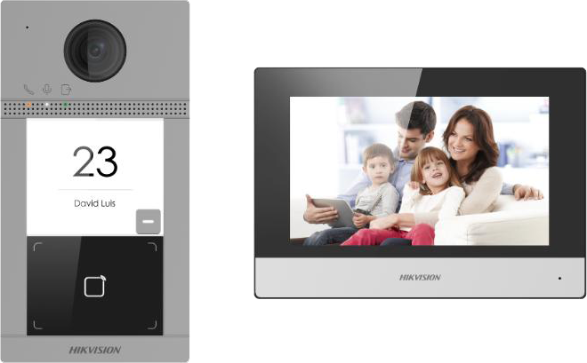 كيت انتركم مرئي من هيكفيجن ، 1 خط ، DS-KIS604-P-C