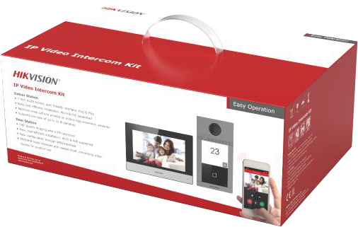 كيت انتركم مرئي من هيكفيجن ، 1 خط ، DS-KIS604-P-C