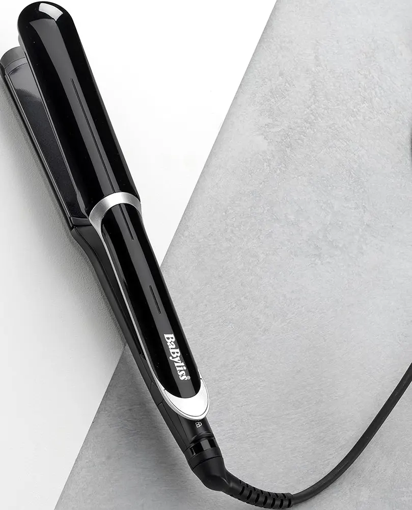 مكواة فرد الشعر بيبي ليس سليك كنترول وايد، 235 درجة سيليزيوس، أسود، ST397E