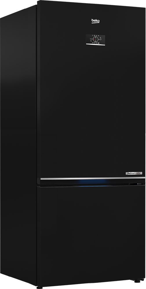 ثلاجة بيكو نوفروست كومبى ، 590 لتر ، 2 باب ، شاشة ديجيتال ، أنفرتر ، اسود ، RCNE590E35ZXP3