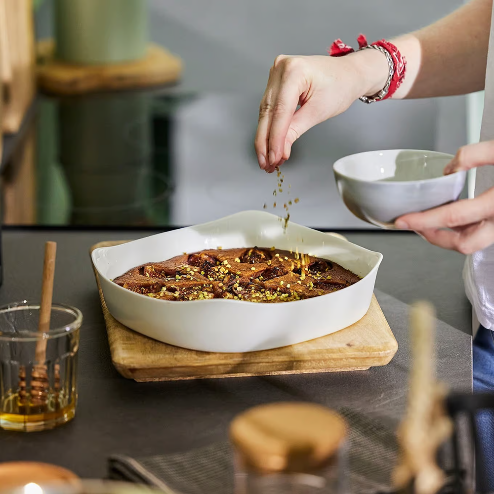 طاجن لومينارك مربع كارين ، 26 * 26 سم ، أبيض ، موديل 4026