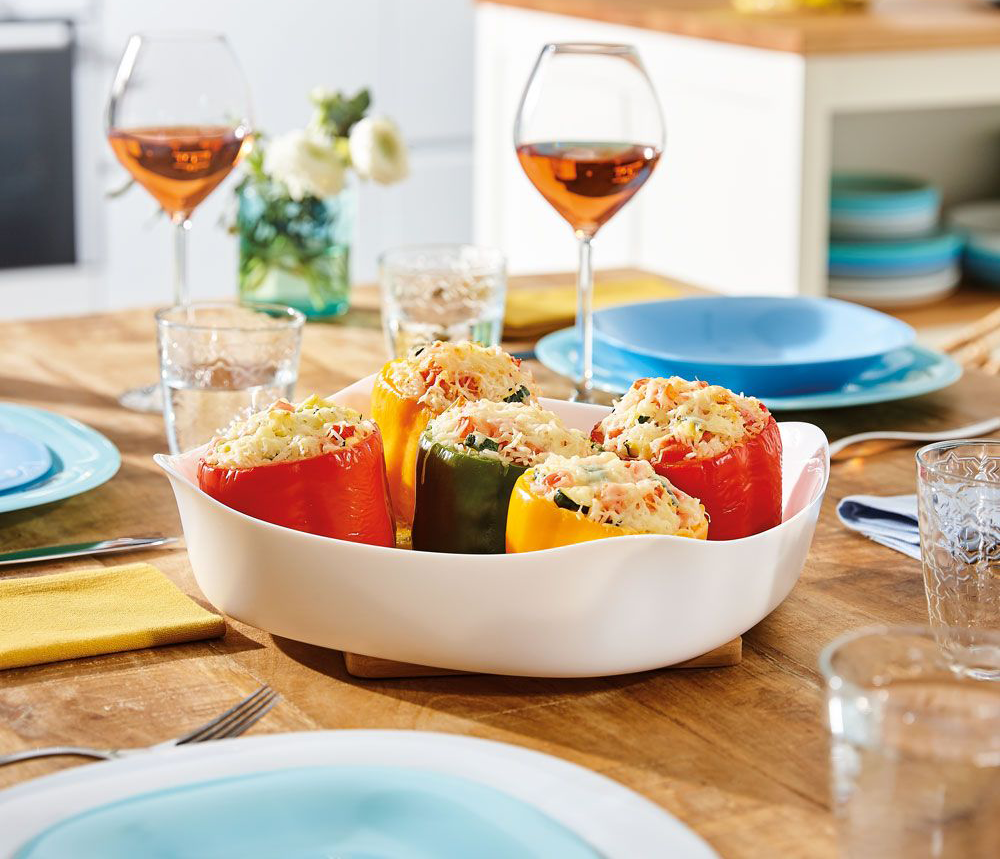 طاجن لومينارك مربع كارين ، 26 * 26 سم ، أبيض ، موديل 4026