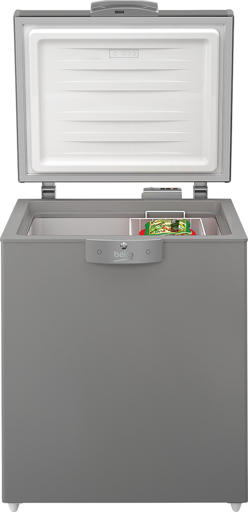 ديب فريزر أفقي بيكو ، ديفروست ، 205 لتر ، تجميد سريع ، فضي ، HS20510SEG