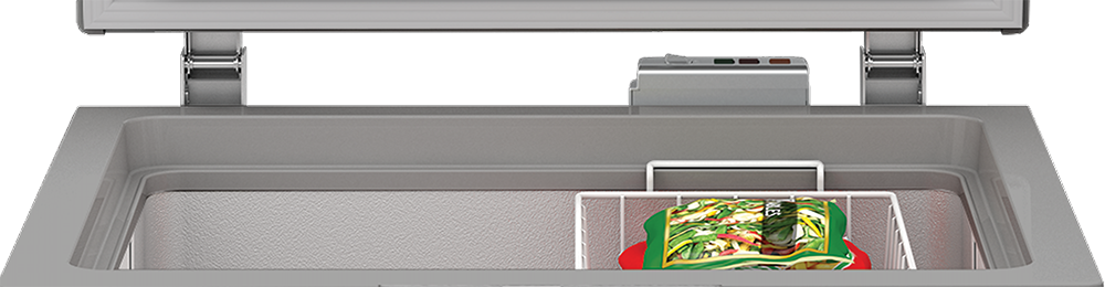 ديب فريزر أفقي بيكو ، ديفروست ، 205 لتر ، تجميد سريع ، فضي ، HS20510SEG