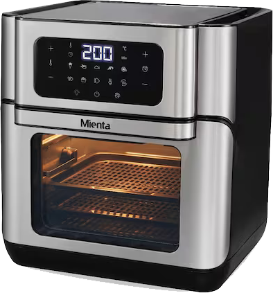 قلاية هوائية ميانتا ، 1500 وات ، 12 لتر ، شاشة ديجيتال ، فضي ، AF47734A