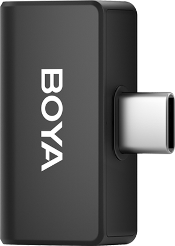 ميكروفون لاسلكي من بويا ، ثنائي القناة ، TYPE-C، أسود ، OMIC-U