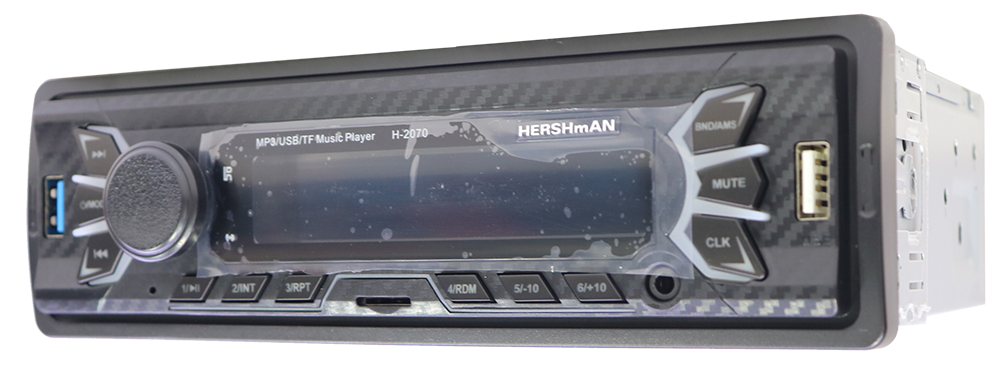 كاسيت سيارة من هيرشمان ، منفذ يو اس بي ، مدخل ايه يو اكس ، بطاقة ذاكرة ، اسود ، H-2070