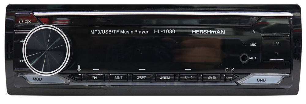 كاسيت سيارة من هيرشمان ، منفذ يو اس بي ، مدخل ايه يو اكس ، بطاقة ذاكرة ، اسود ، HL-1030