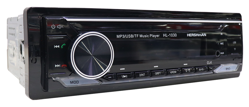 كاسيت سيارة من هيرشمان ، منفذ يو اس بي ، مدخل ايه يو اكس ، بطاقة ذاكرة ، اسود ، HL-1030