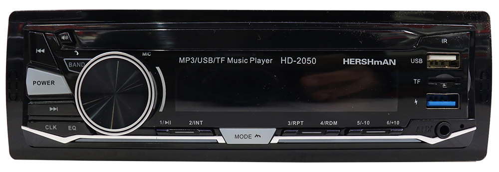 كاسيت سيارة من هيرشمان ، منفذ يو اس بي ، مدخل ايه يو اكس ، بطاقة ذاكرة ، اسود ، HD-2050