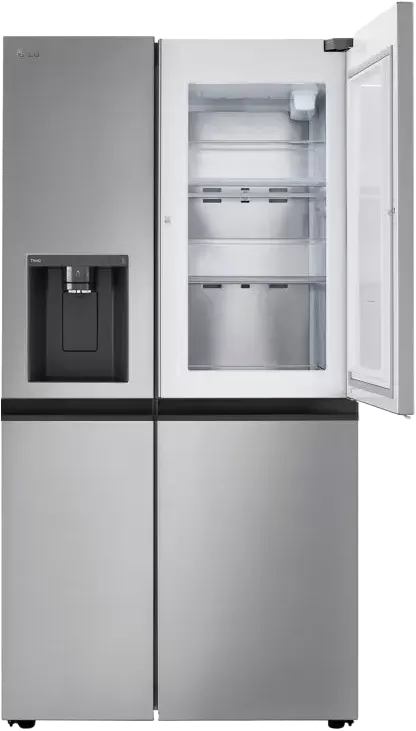 ثلاجة  ال جي سايد باي سايد  بالحنفية انفرتر  صانع ثلج دور ان دور ستانلس  GC-J257BLJW