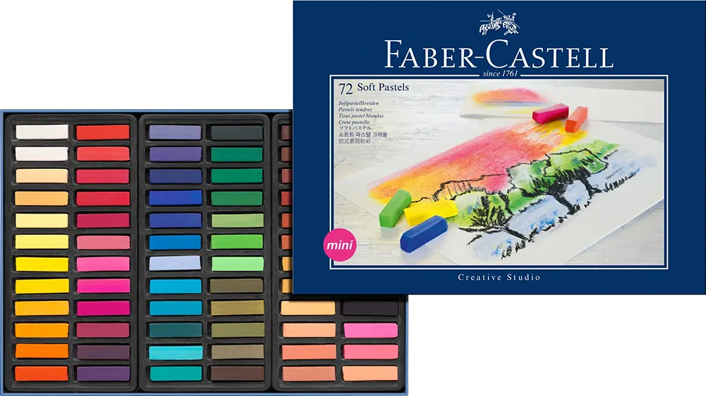 طقم الوان فابر كاسيل سوفت باستيل، 72 لون مينى، ألوان متعددة، موديل 128272