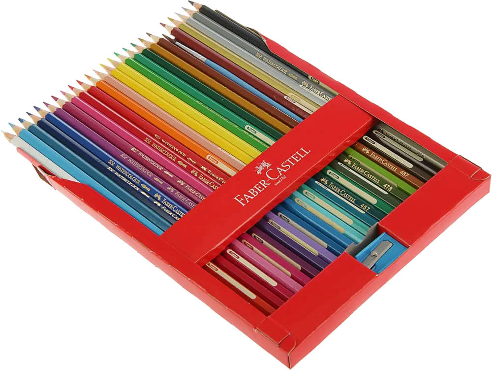 طقم اقلام الوان مائية خشب فابر كاسيل كلاسيك كلر، 48 لون ،فرشاة ، ألوان متعددة