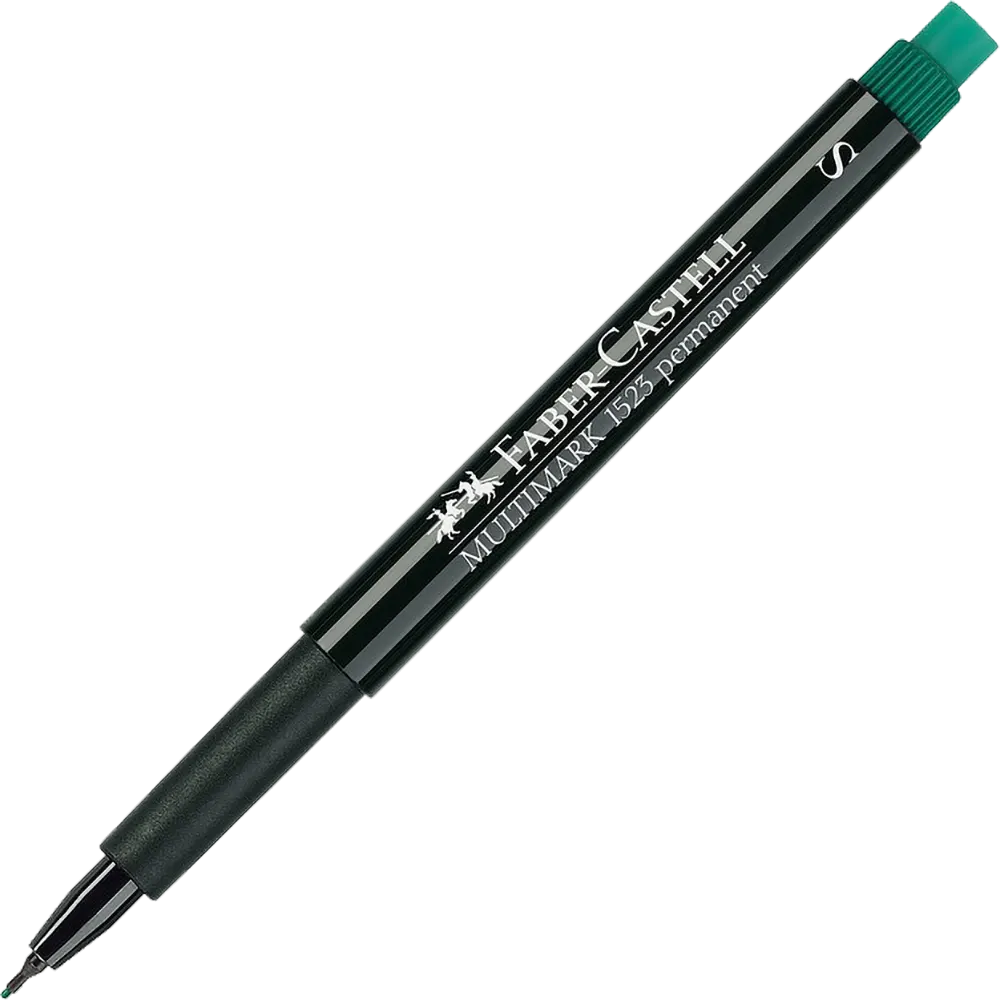 قلم ماركر ثابت مالتي مارك بسن اس من فابر كاستلS، 0.4 ملي، حبر ثابت، اخضر