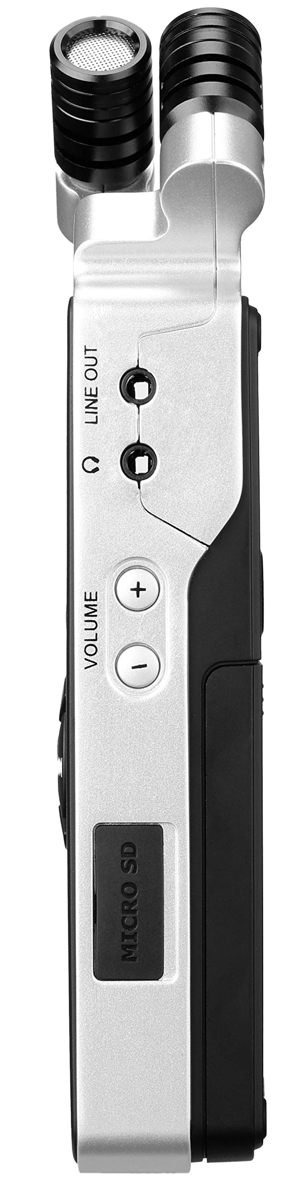 مسجل صوت ستيريو محمول معدني من سارامونيك ، شاشة ال سي دي ، قناتان تسجيل ، SR-Q2M PRO