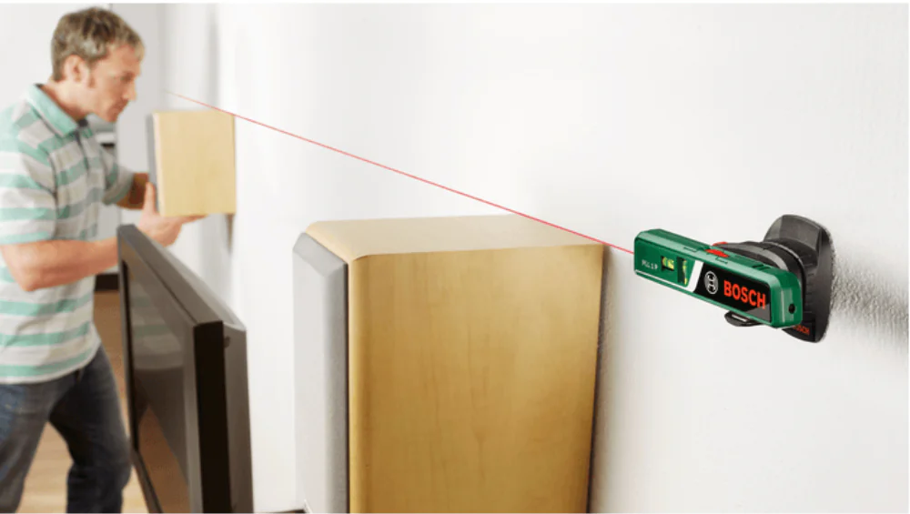 ميزان مياه مع ليزر من بوش ، خط احمر ، 1 خط ،  PLL-1-P