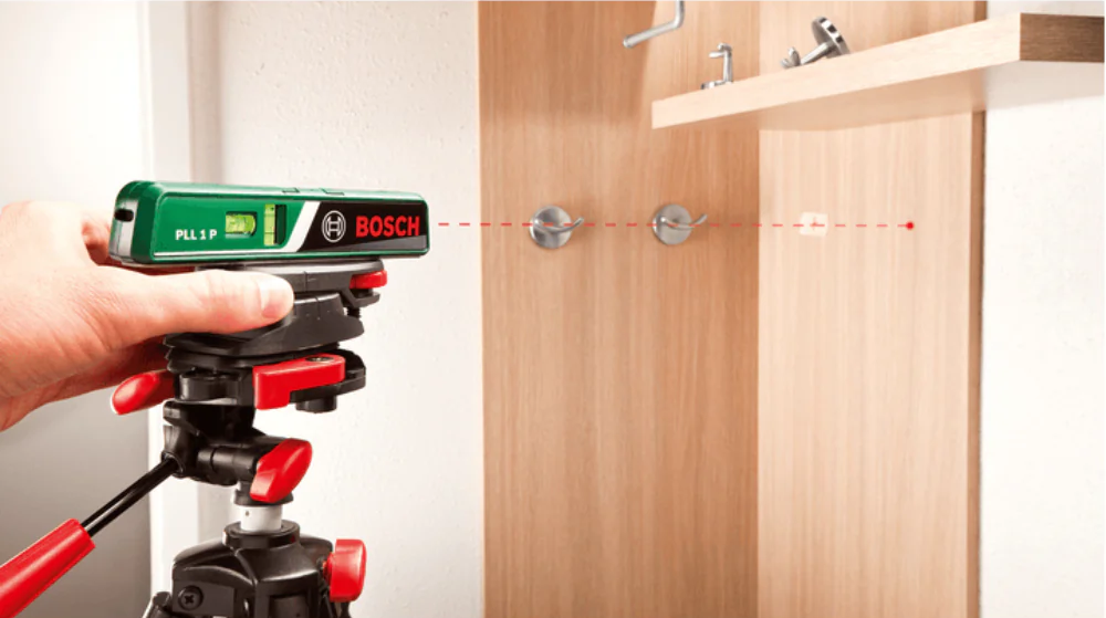 ميزان مياه مع ليزر من بوش ، خط احمر ، 1 خط ،  PLL-1-P