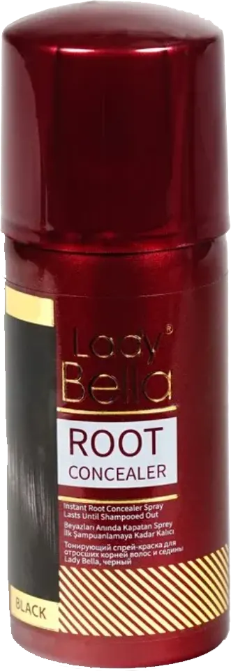 اسبراي خافي عيوب جذور الشعر من ليدي بيلا، 100 مل، أسود