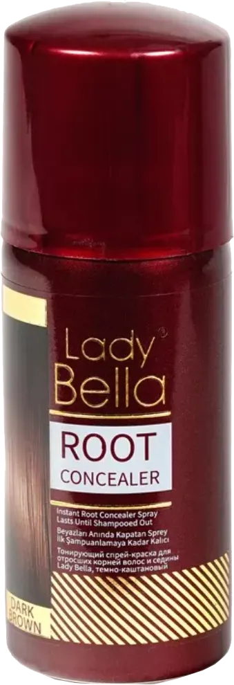 اسبراي خافي عيوب جذور الشعر من ليدي بيلا، 100 مل، بني غامق