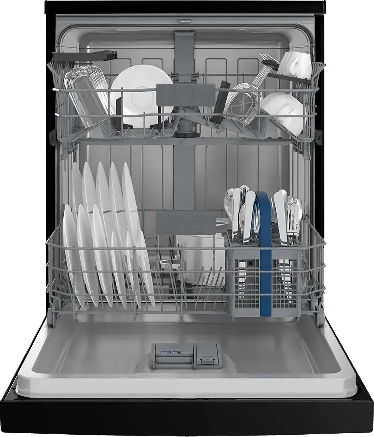 غسالة أطباق هيتاشي، 60 سم ، 15 فرد ، 6 برامج ، إنفرتر، شاشة تاتش ديجيتال ، أسود، HNF54821