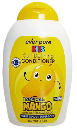 بلسم ايفر بيور بلسم للشعر الكيرلي للاطفال برائحه المانجا الاستوائية، 385 مل.