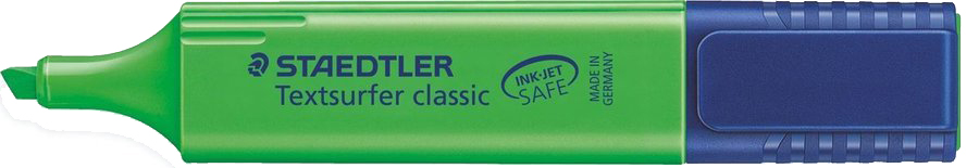 قلم هايلايتر ستيدلر فسفوري، أخضر، سن مشطوف، 364.5