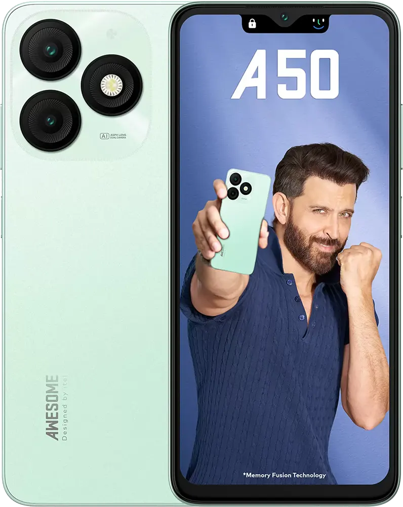 موبايل اي تيل A50 ، ثنائي الشريحة، ذاكرة 128 جيجابايت، رامات 3 جيجابايت، شبكة الجيل الرابع إل تي إي، أخضر