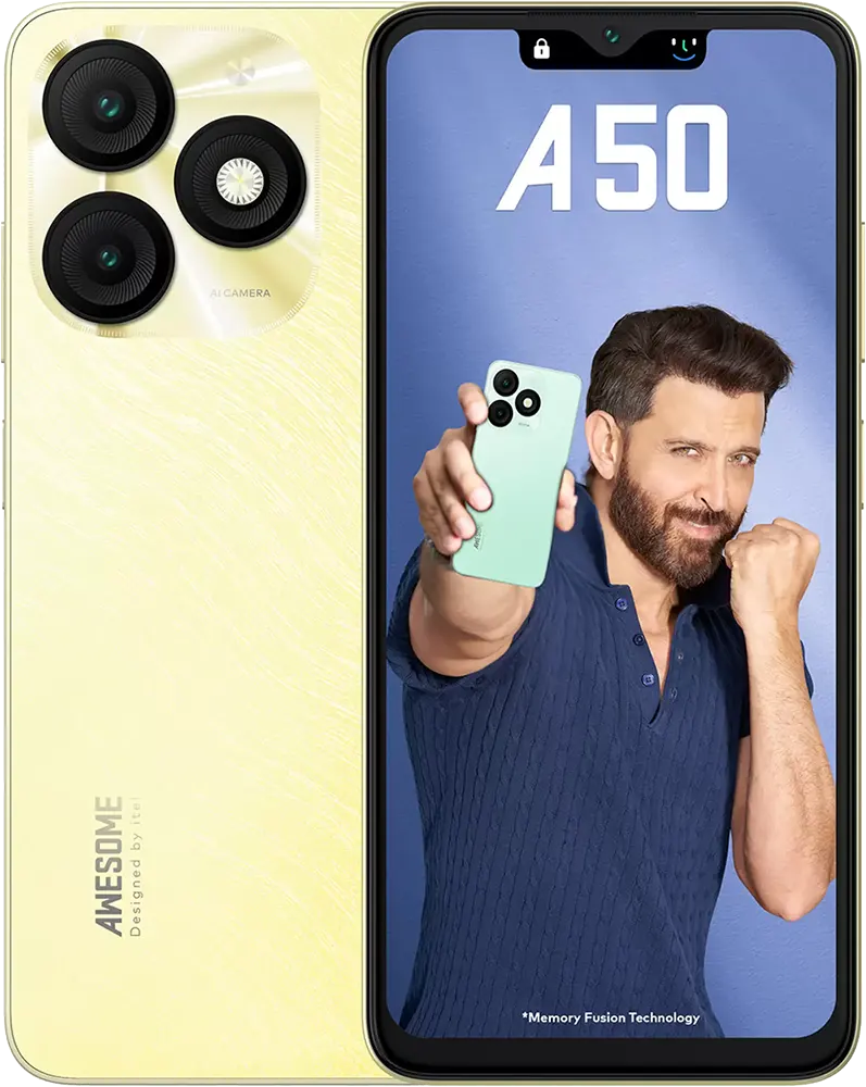 موبايل اي تيل A50 ، ثنائي الشريحة، ذاكرة 128 جيجابايت، رامات 3 جيجابايت، شبكة الجيل الرابع إل تي إي، ذهبي