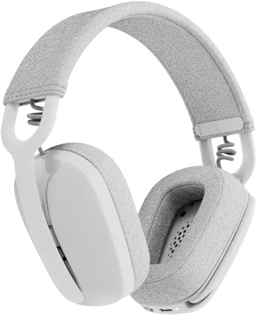 سماعة رأس زون فايب اللاسلكية لوجيتك ، بلوتوث 5.2 ، ميكروفون مزدوج متعدد الاتجاهات ، خاصية الغاء الضوضاء ، أبيض ، ZONE VIBE 100 - 981-001219