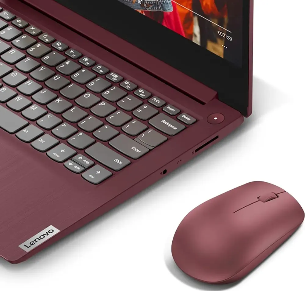 ماوس لاسلكي لينوفو 530، 2.4 جيجا هرتز، 1200 نقطة في البوصة، أحمر