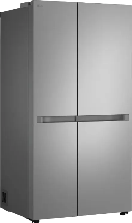 ثلاجة ال جي ، نوفروست سايد باي سايد، سعة 664 لتر ، 2 باب ، انفرتر ، فضي ،GC-B257KLJW